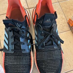 Adidas Black and Orange Sneakers